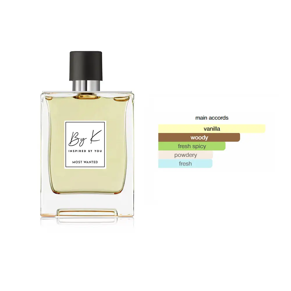 Most Wanted – Inspired by Azzaro The Most Wanted (60ml Eau de Parfum) 60ml Most Wanted Eau de Parfum bottle inspired by Azzaro The Most Wanted, styled with dark wood, spice, and vanilla elements in a bold masculine setting.