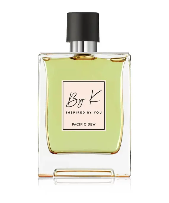 Pacific Dew perfume inspired by Louis Vuitton Pacific Chill with refreshing notes of blackcurrant, mint, basil, and citrus, captured in a clean oceanic visual